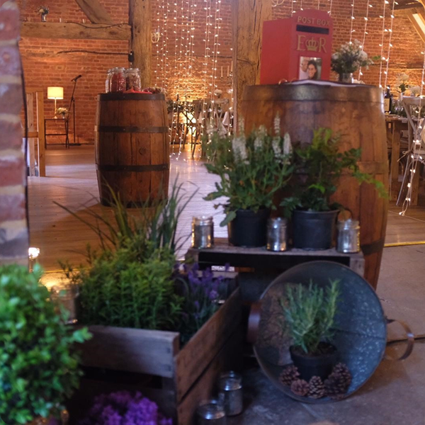 Barrels and crates